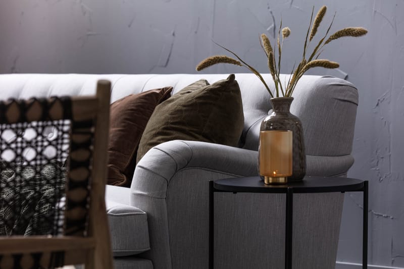 Howard Riviera 3-sits Svängd Tygsoffa - Grå - Möbler - Soffa - Howardsoffor