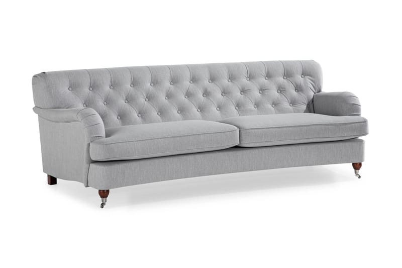 Howard Riviera 3-sits Svängd Tygsoffa - Grå - Möbler - Soffa - Howardsoffor