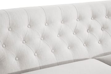 Howard Riviera 3-sits Svängd Tygsoffa - Ljusgrå - Möbler - Soffa - Howardsoffor
