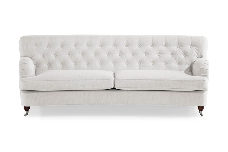 Howard Riviera 3-sits Svängd Tygsoffa - Ljusgrå - Möbler - Soffa - Howardsoffor