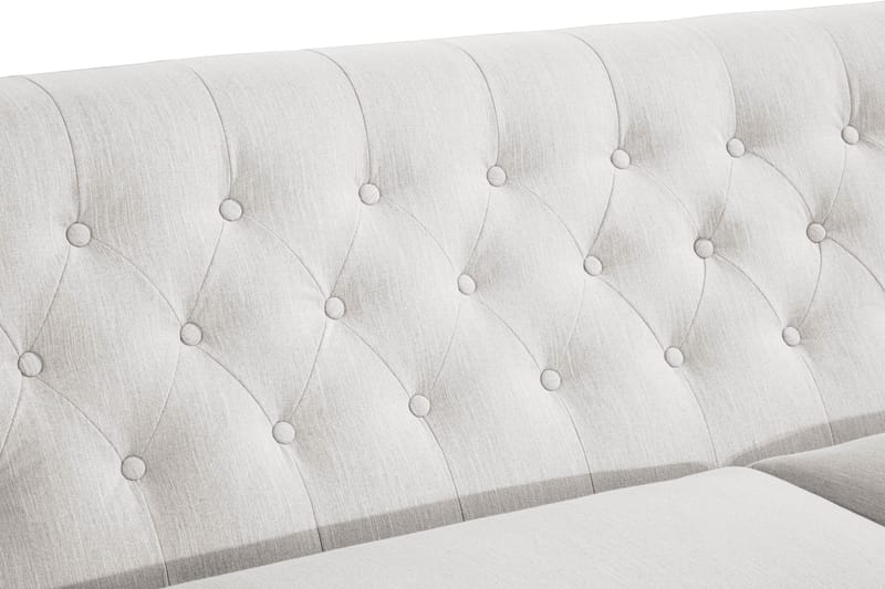 Howard Riviera 3-sits Svängd Tygsoffa - Ljusgrå - Möbler - Soffa - Howardsoffor