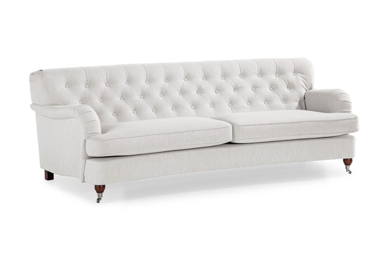 Howard Riviera 3-sits Svängd Tygsoffa - Ljusgrå - Möbler - Soffa - Howardsoffor