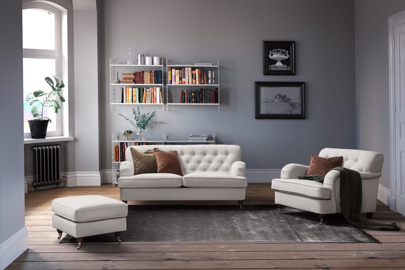 Howard Riviera 3-sits Tygsoffa - Ljusgrå - Möbler - Soffa - Howardsoffor