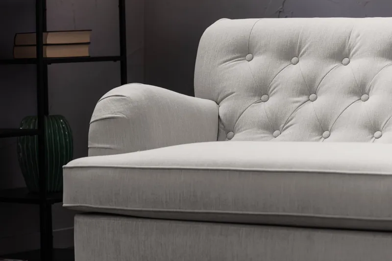 Howard Riviera 3-sits Tygsoffa - Ljusgrå - Möbler - Soffa - Howardsoffor