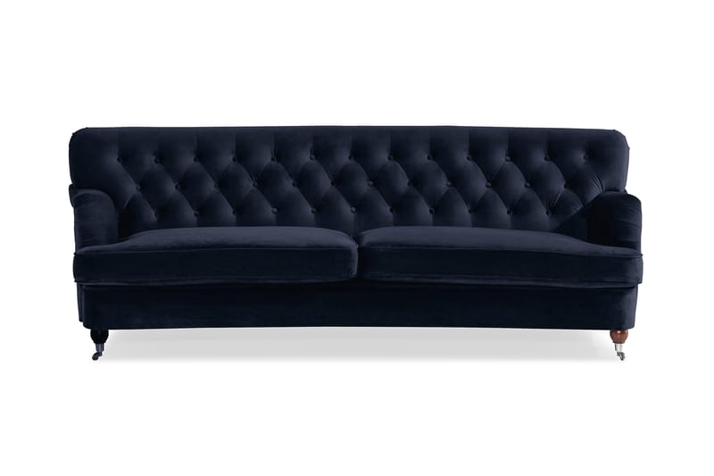 Howard Riviera Sammetssoffa 3-sits Svängd - Midnattsblå - Möbler - Soffa - Howardsoffor