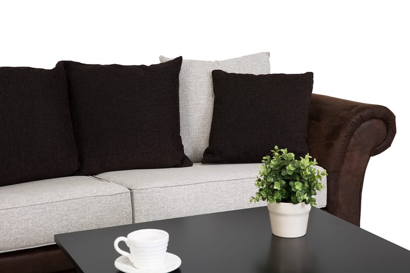 Toronto 3-sits Soffa - Brun/Beige - Möbler - Soffa - Howardsoffor