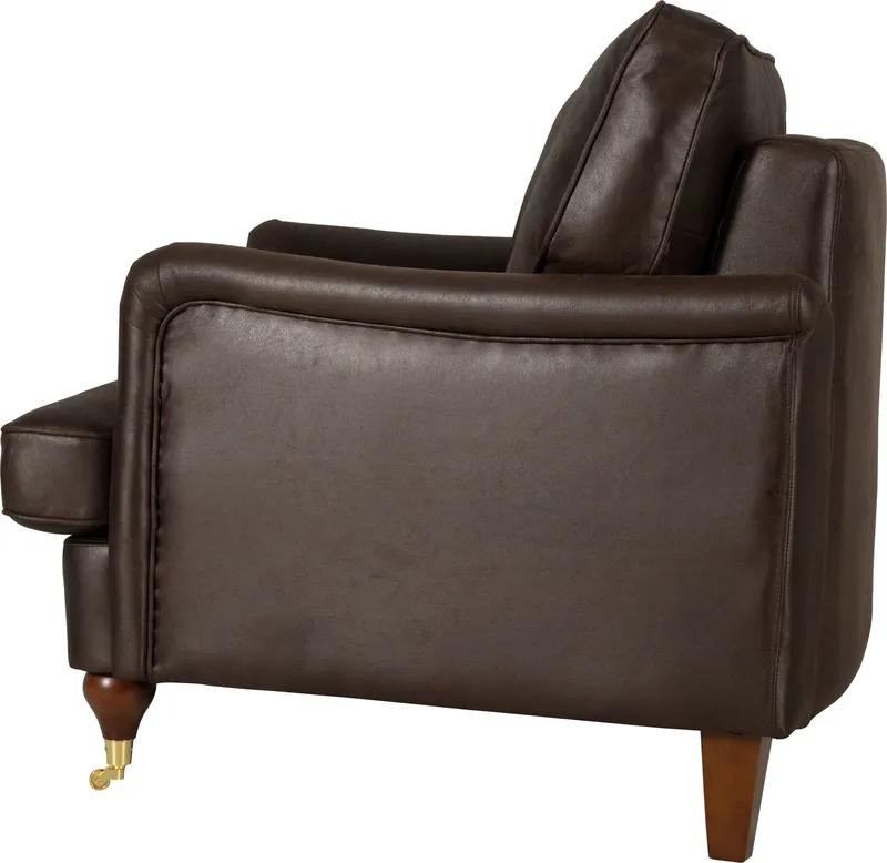 Howard svängd soffa 3-sits - Brun vintage - Vintagebrun - Möbler - Soffa - Howardsoffor