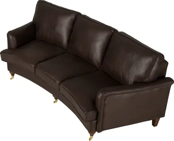Howard svängd soffa 3-sits - Brun vintage - Vintagebrun - Möbler - Soffa - Howardsoffor