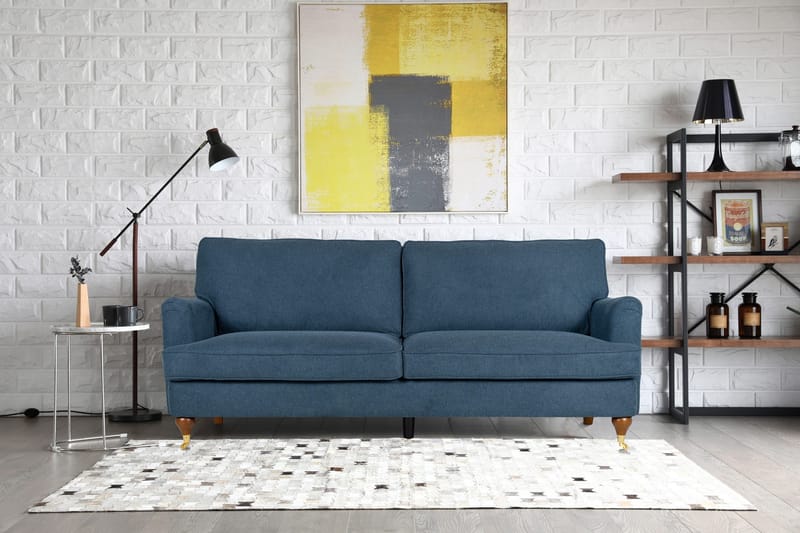 Howard Watford Deluxe 3-sits soffa - Blå - Mörkblå - Möbler - Soffa - Howardsoffor