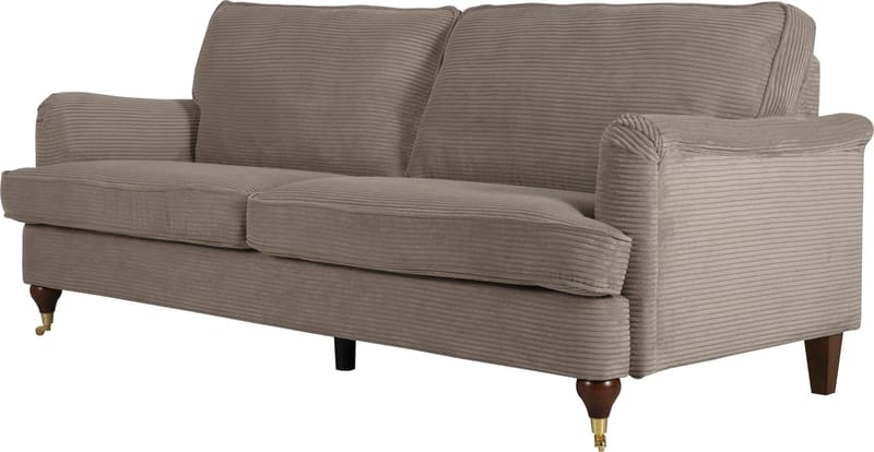 Howard Watford Deluxe 3-sits soffa - Ljusbrun manchester, Ljusbrun