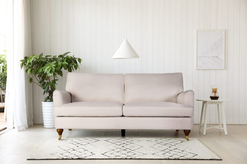 Howard Watford Deluxe soffa 2-sits - Beige tyg - Beige - Möbler - Soffa - Howardsoffor