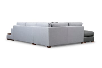 Huelva 5-sits Vänstervänd L-formad Divansoffa 308 cm med Schäslong i Tyg - Grå - Möbler - Soffa - Divansoffor & schäslongsoffa