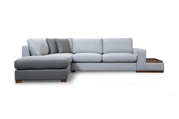 Huelva 5-sits Vänstervänd L-formad Divansoffa 308 cm med Schäslong i Tyg - Grå - Möbler - Soffa - Divansoffor & schäslongsoffa