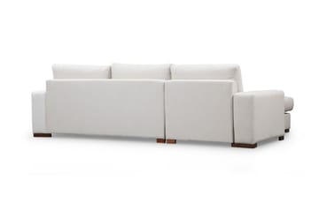Huelva Högervänd L-formad Divansoffa med Schäslong 270 cm i Tyg - Benvit - Möbler - Soffa - Divansoffor & schäslongsoffa
