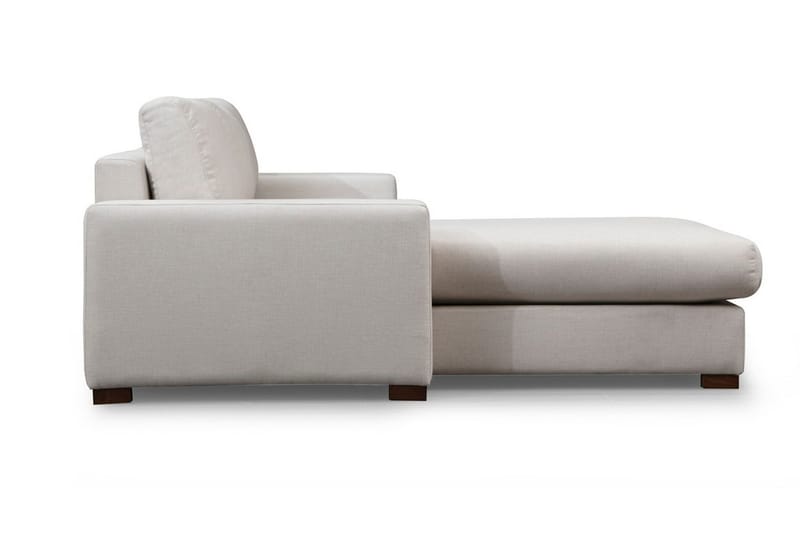 Huelva Högervänd L-formad Divansoffa med Schäslong 270 cm i Tyg - Benvit - Möbler - Soffa - Divansoffor & schäslongsoffa