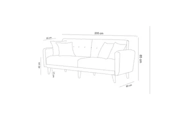 Hunterville Soffgrupp - Antracit - Möbler - Soffa - Soffgrupp