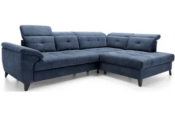 Inferne 5-sits Soffa med Schäslong - Mörkblå - Möbler - Soffa - Divansoffor & schäslongsoffa
