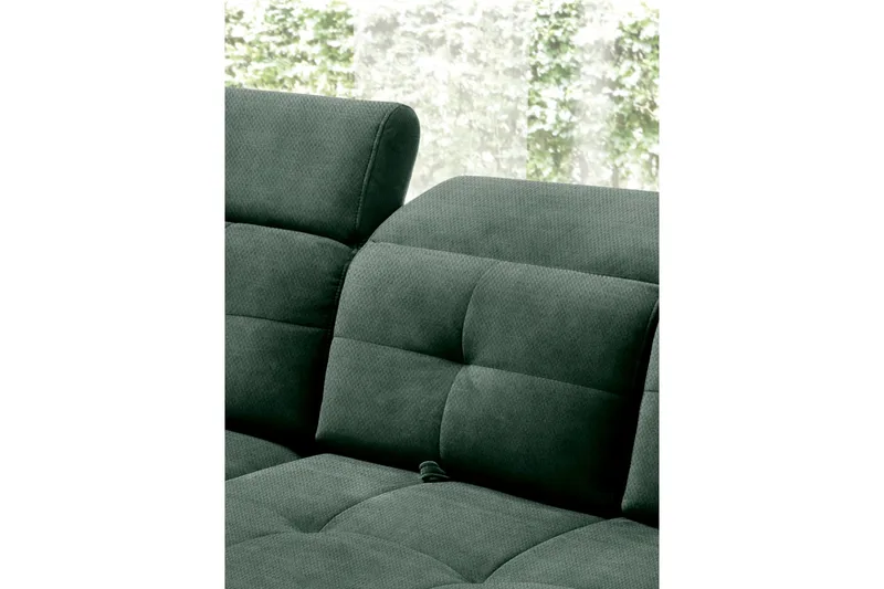 Inferne 5-sits Soffa med Schäslong - Mörkgrön - Möbler - Soffa - Divansoffor & schäslongsoffa