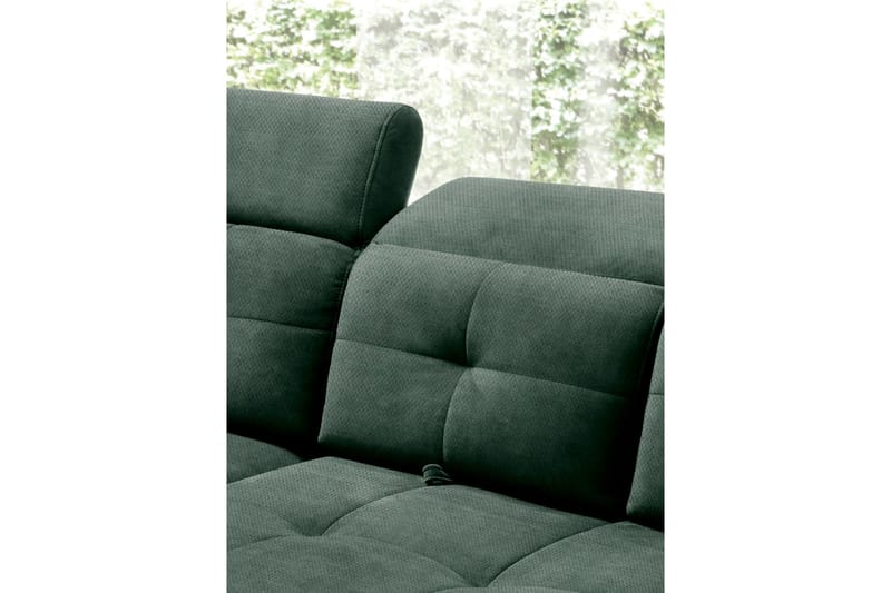 Inferne 5-sits Soffa med Schäslong - Mörkgrön - Möbler - Soffa - Divansoffor & schäslongsoffa