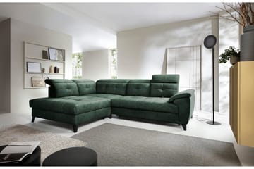 Inferne 5-sits Soffa med Schäslong - Mörkgrön - Möbler - Soffa - Divansoffor & schäslongsoffa