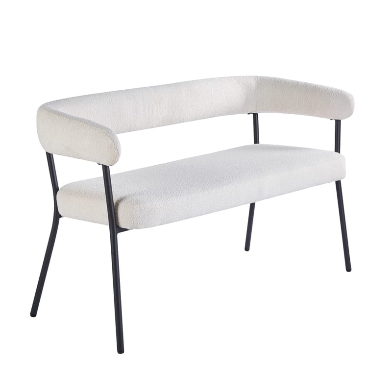 Kökssoffa Wilma i Bouclè - Beige - Möbler - Soffa - Kökssoffa & pinnsoffa