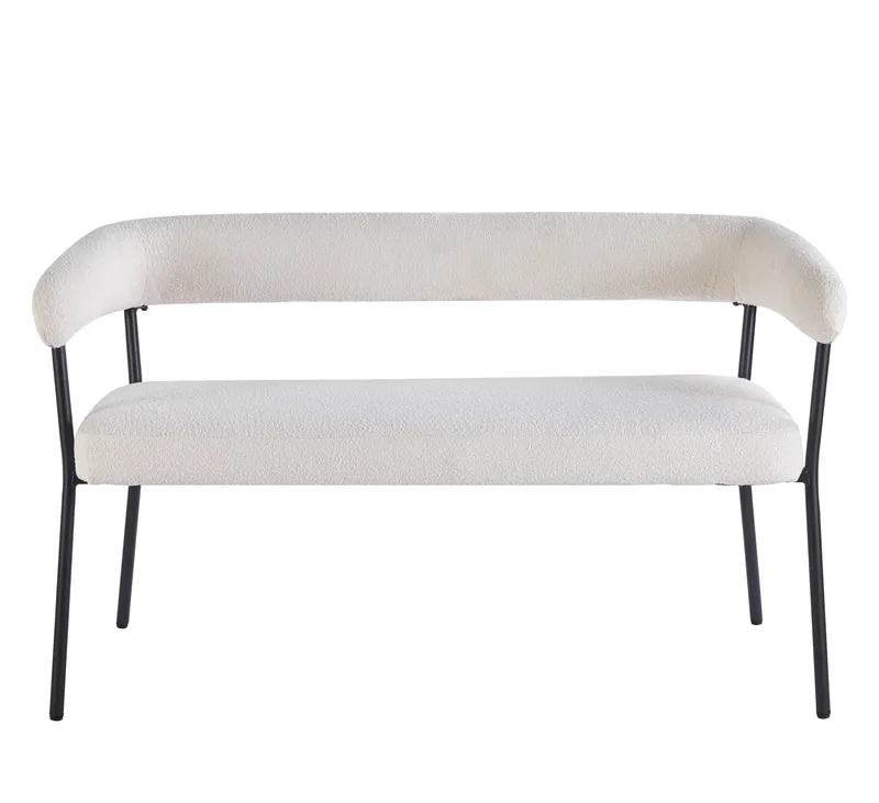 Kökssoffa Wilma i Bouclè - Beige - Möbler - Soffa - Kökssoffa & pinnsoffa