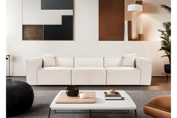 Kaolins Soffa 3-sits - Ljusbrun - Möbler - Soffa - Modulsoffor - Komplett modulsoffa