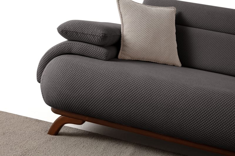 Kelnor 3-sits Soffa 246x81x97 cm - Antracit - Möbler - Soffa - 3 sits soffa