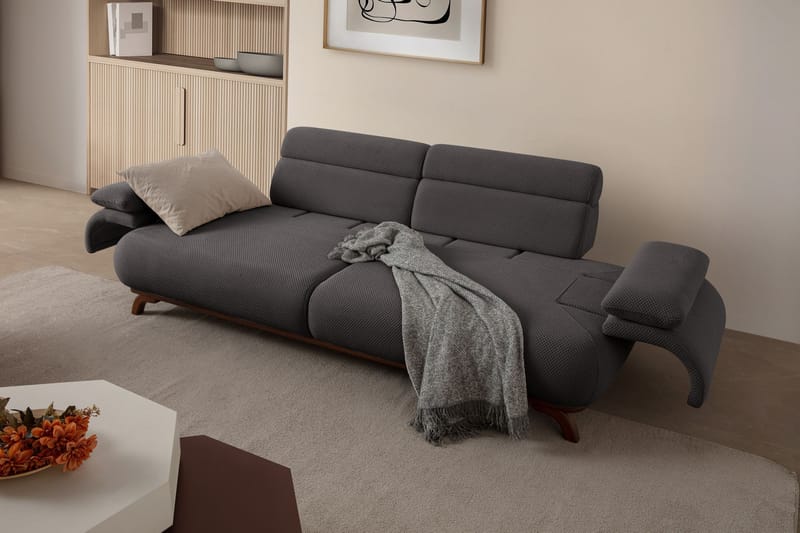 Kelnor 3-sits Soffa 246x81x97 cm - Antracit - Möbler - Soffa - 3 sits soffa