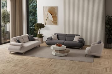 Kelnor 3-sits Soffa 246x81x97 cm - Antracit - Möbler - Soffa - 3 sits soffa