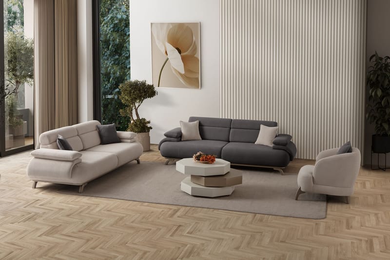 Kelnor 3-sits Soffa 246x81x97 cm - Antracit - Möbler - Soffa - 3 sits soffa
