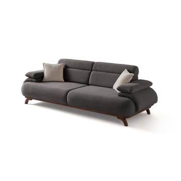 Kelnor 3-sits Soffa 246x81x97 cm - Antracit - Möbler - Soffa - 3 sits soffa