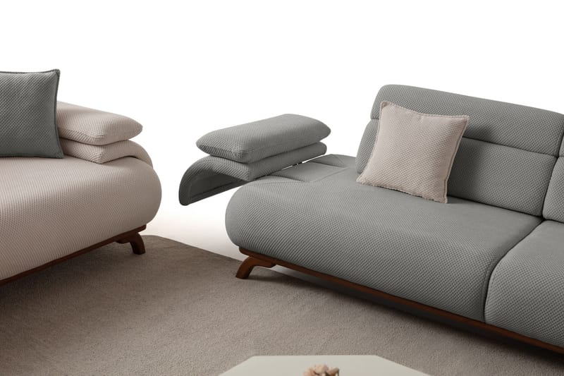 Kelnor 3-sits Soffa 246x81x97 cm - Grå - Möbler - Soffa - 3 sits soffa