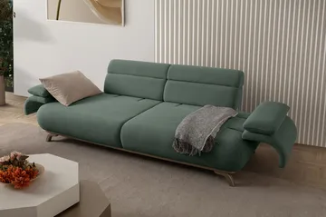 Kelnor 3-sits Soffa 246x81x97 cm - Grön - Möbler - Soffa - 3 sits soffa