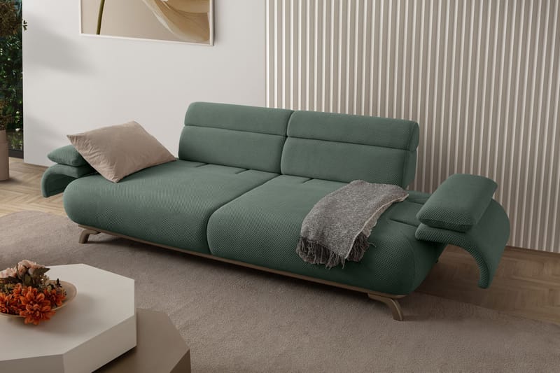 Kelnor 3-sits Soffa 246x81x97 cm - Grön - Möbler - Soffa - 3 sits soffa
