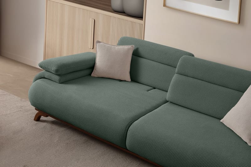 Kelnor 3-sits Soffa 246x81x97 cm - Grön - Möbler - Soffa - 3 sits soffa