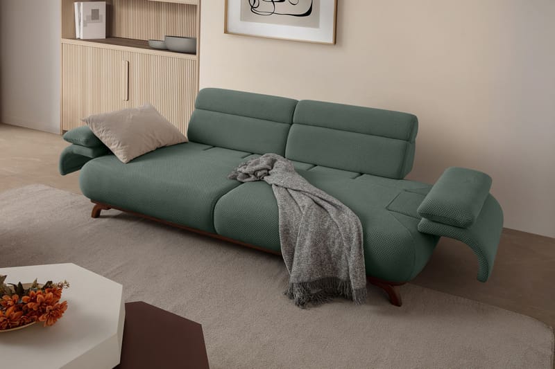 Kelnor 3-sits Soffa 246x81x97 cm - Grön - Möbler - Soffa - 3 sits soffa