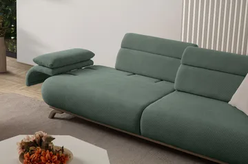 Kelnor 3-sits Soffa 246x81x97 cm - Grön - Möbler - Soffa - 3 sits soffa