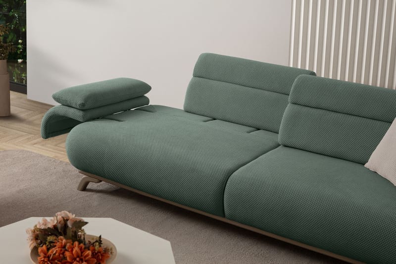 Kelnor 3-sits Soffa 246x81x97 cm - Grön - Möbler - Soffa - 3 sits soffa