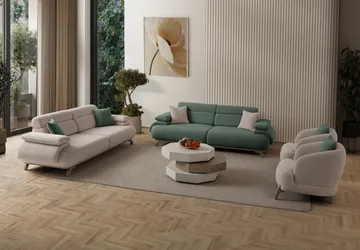 Kelnor 3-sits Soffa 246x81x97 cm - Grön - Möbler - Soffa - 3 sits soffa