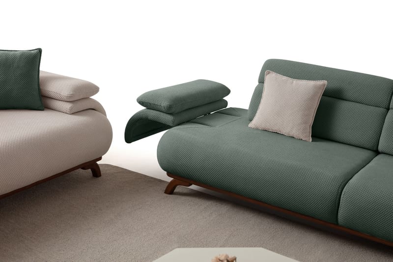 Kelnor 3-sits Soffa 246x81x97 cm - Grön - Möbler - Soffa - 3 sits soffa