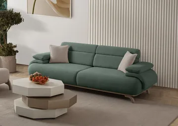 Kelnor 3-sits Soffa 246x81x97 cm - Grön - Möbler - Soffa - 3 sits soffa