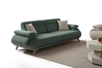Kelnor 3-sits Soffa 246x81x97 cm - Grön - Möbler - Soffa - 3 sits soffa