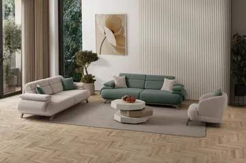 Kelnor 3-sits Soffa 246x81x97 cm - Grön - Möbler - Soffa - 3 sits soffa