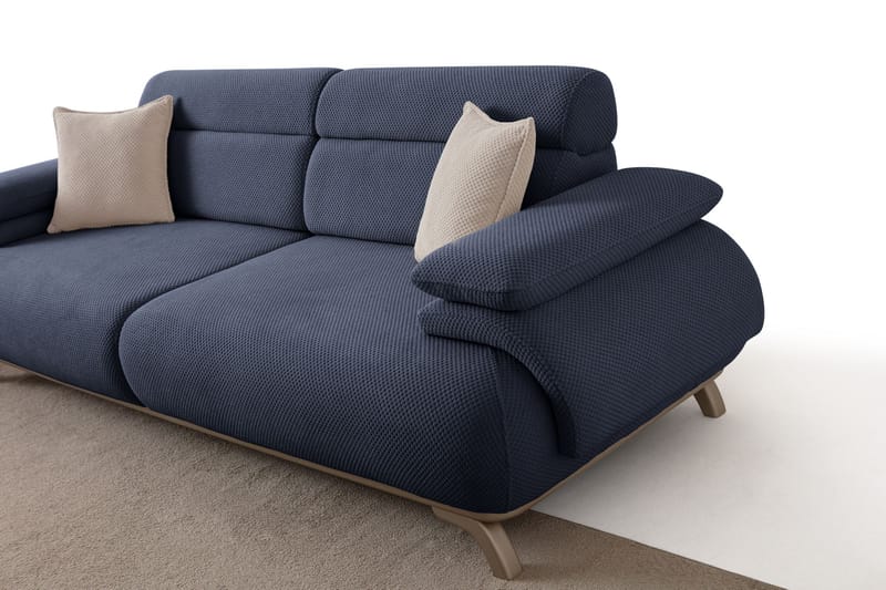 Kelnor 3-sits Soffa 246x81x97 cm - Marinblå - Möbler - Soffa - 3 sits soffa