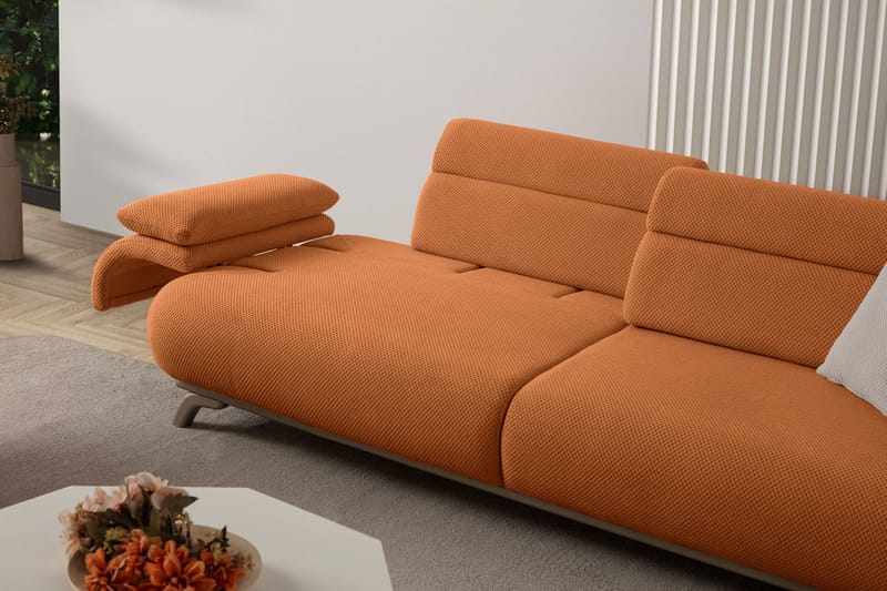 Kelnor 3-sits Soffa 246x81x97 cm - Tegelröd - Möbler - Soffa - 3 sits soffa