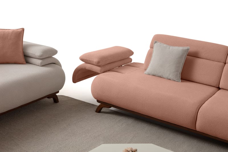 Kelnor 3-sits Soffa 246x81x97 cm - Puder - Möbler - Soffa - 3 sits soffa