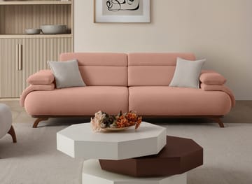 Kelnor 3-sits Soffa 246x81x97 cm - Puder - Möbler - Soffa - 3 sits soffa