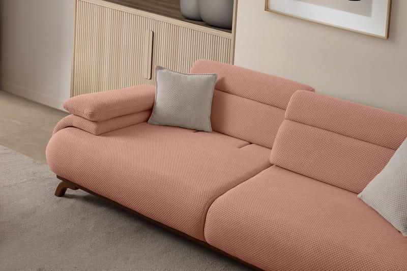 Kelnor 3-sits Soffa 246x81x97 cm - Puder - Möbler - Soffa - 3 sits soffa