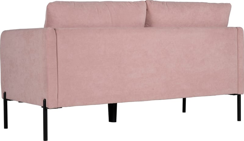 Kingsley 2,5-sits soffa i rosa sammet - Ljusrosa sammet (Letto ljusrosa 1073) - Möbler - Soffa - Sammetssoffa